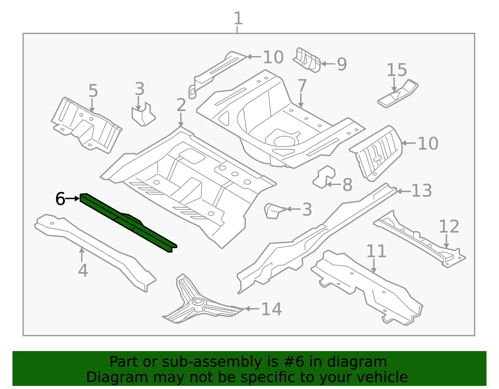 Seat Cross-Member - Kia (65556-2T030) - view 2