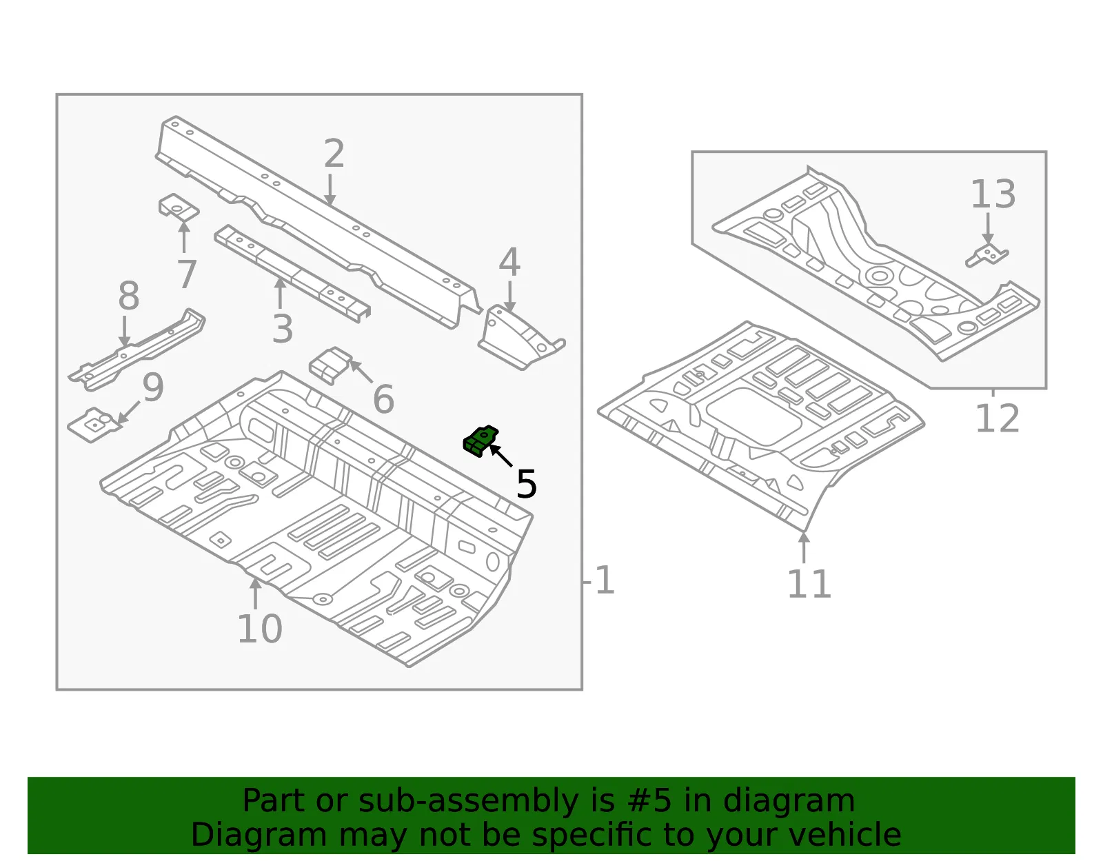 Seat Bracket - Kia (65567-CV000) - view 2