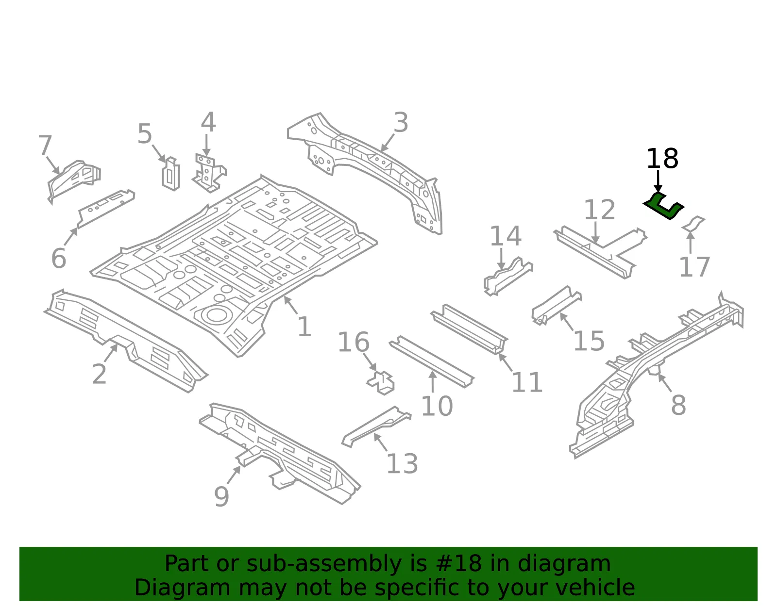 Seat Bracket - Kia (65593-2W050) - view 2