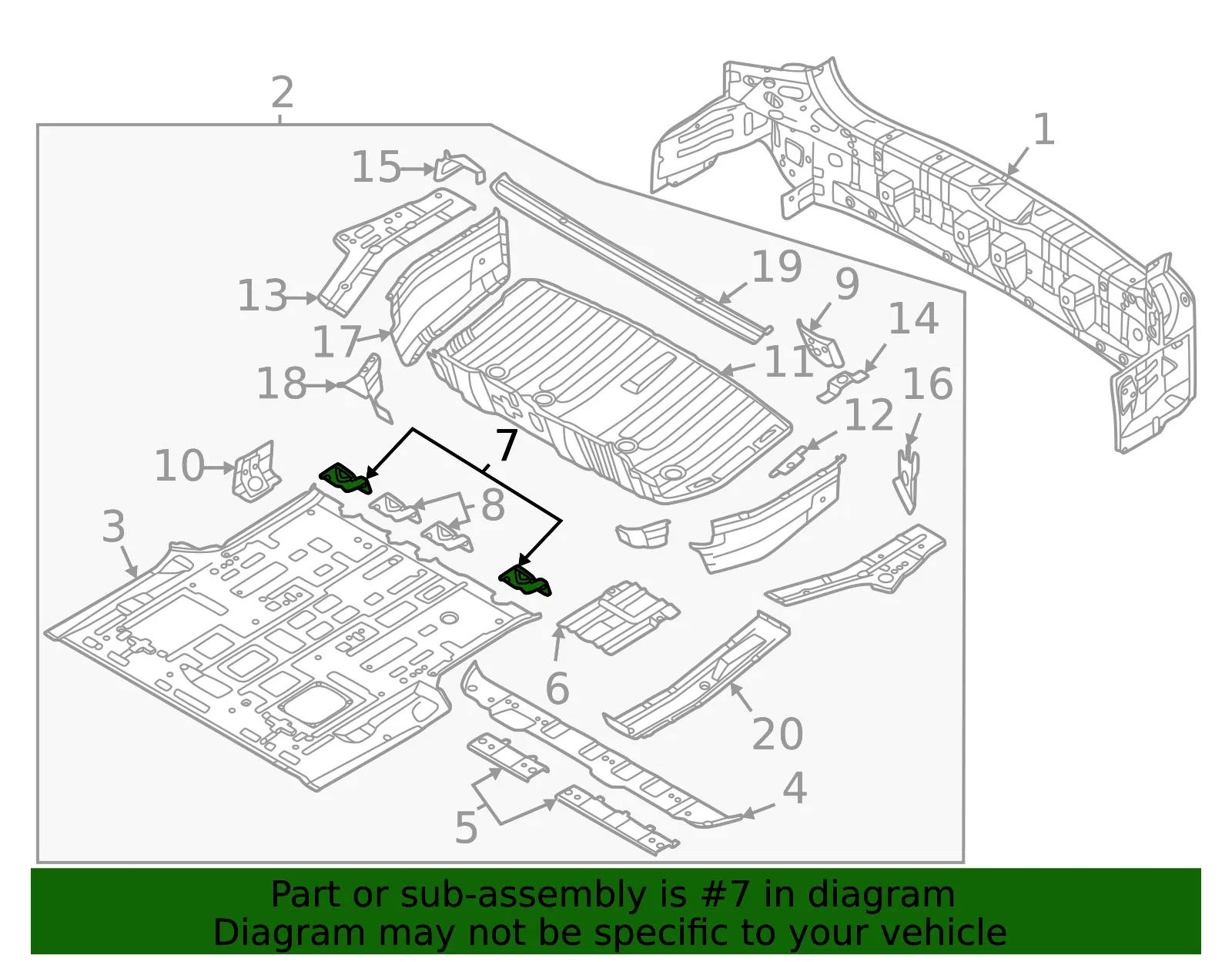 Seat Bracket - Kia (655E5-R0000) - view 2