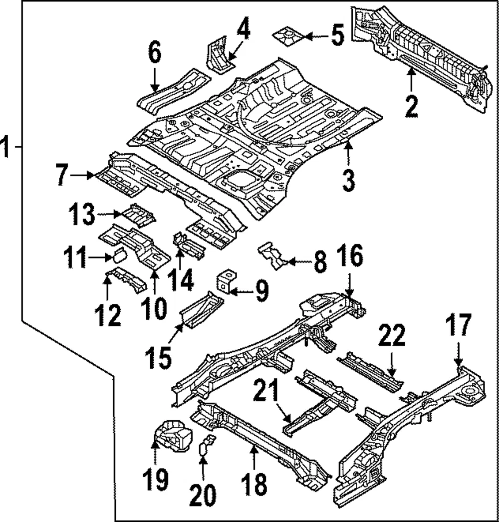 Seat Cross-Member - Kia (65622-N9000)
