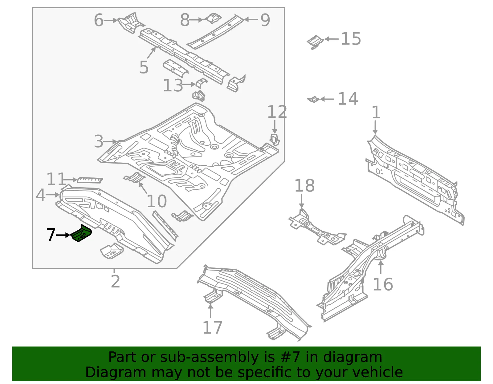 Seat Support - Kia (65645-K0000) - view 2