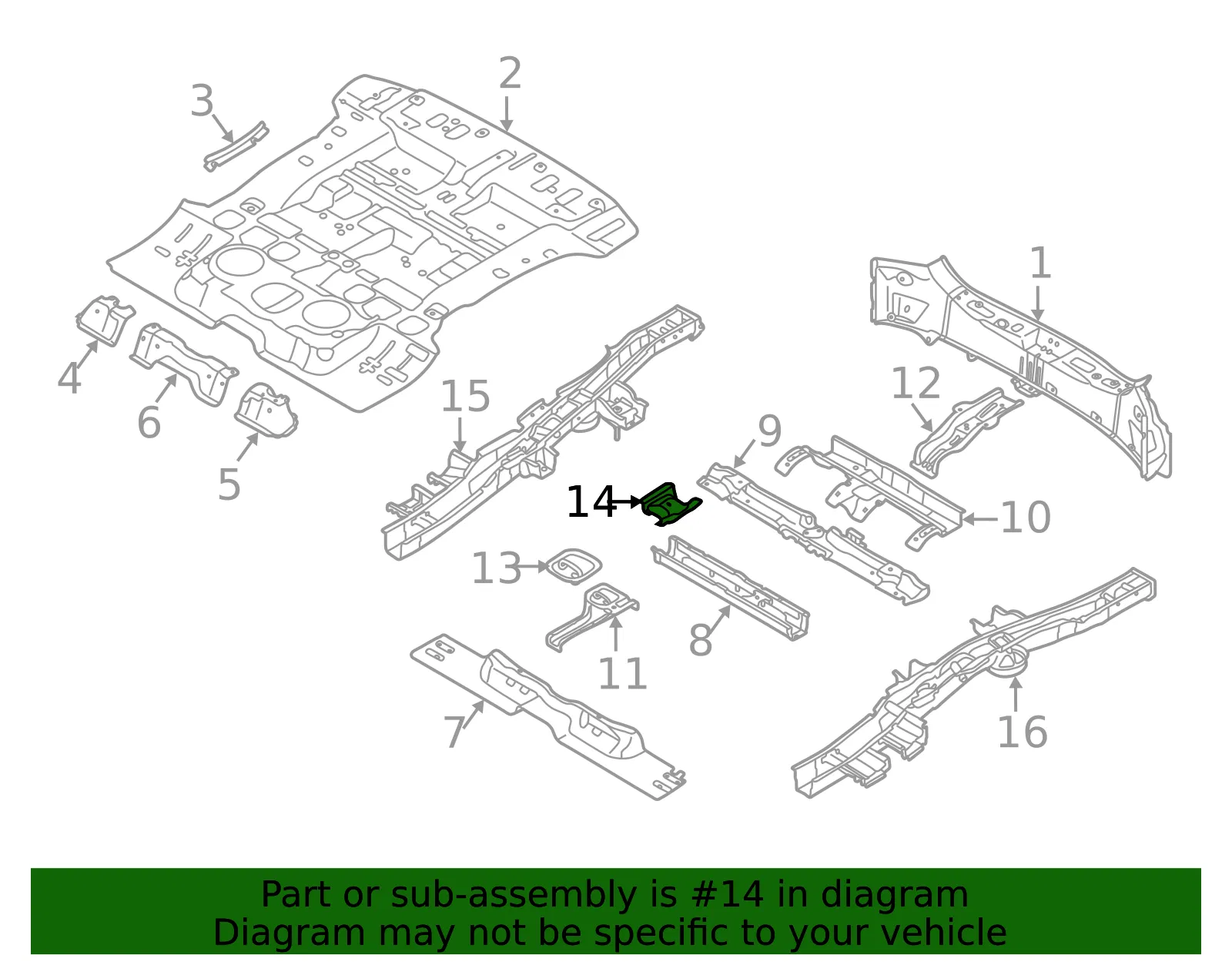 Seat Bracket - Passenger Side (RH) - Kia (65777-2B200) - view 2