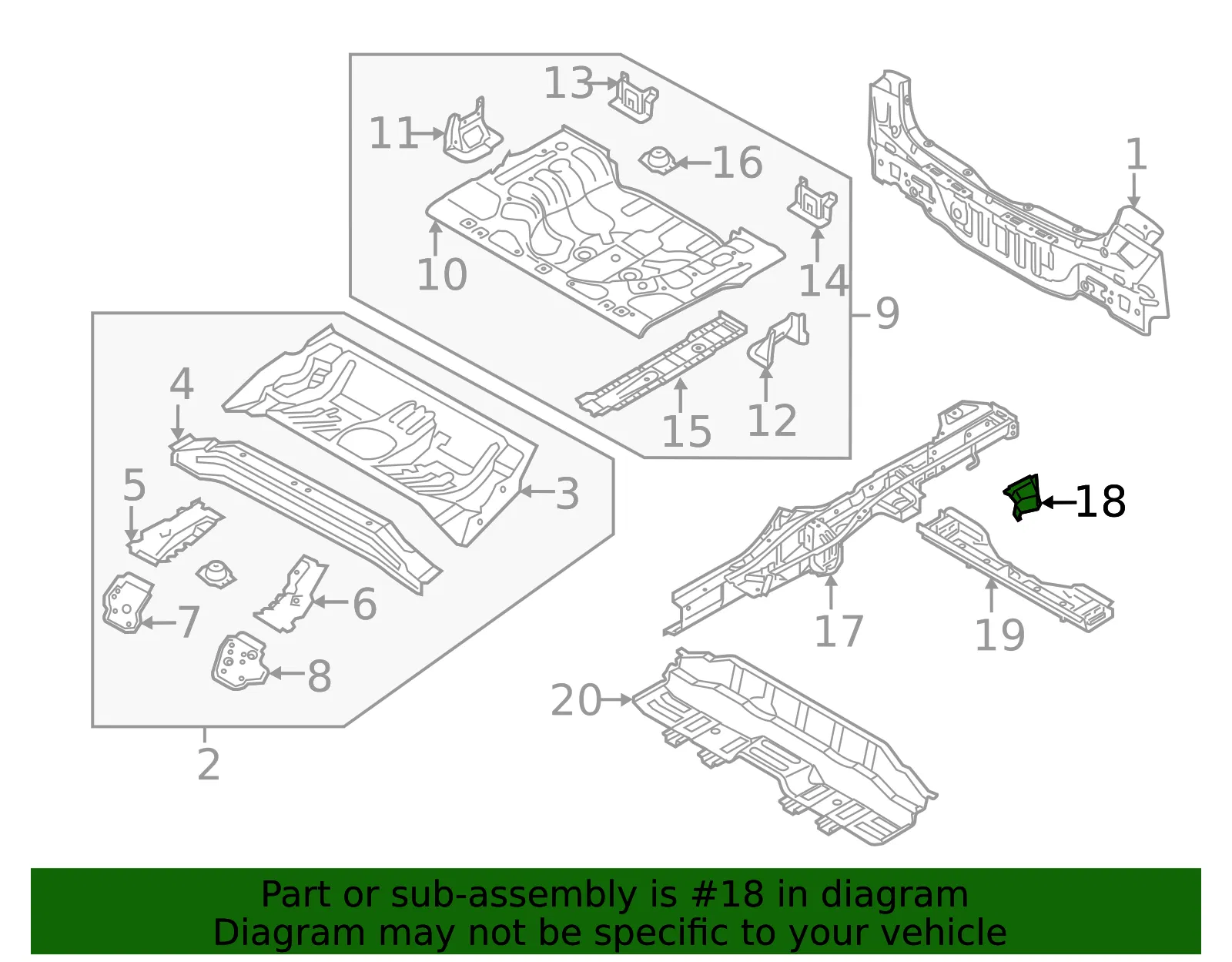 Seat Bracket - Passenger Side (RH) - Kia (65785-2V010) - view 2