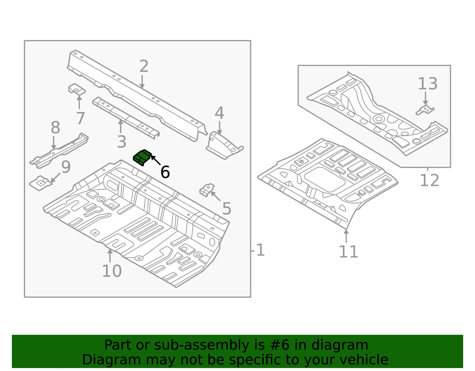 Seat Bracket - Kia (65953-CV000) - view 2
