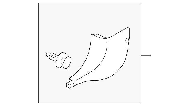 Left Side Dash Trim Fin, Blue - Nissan (66901-1FE0A)