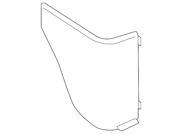 Cowl Trim - Driver's Side (LH) - Nissan (66901-1PA0A)