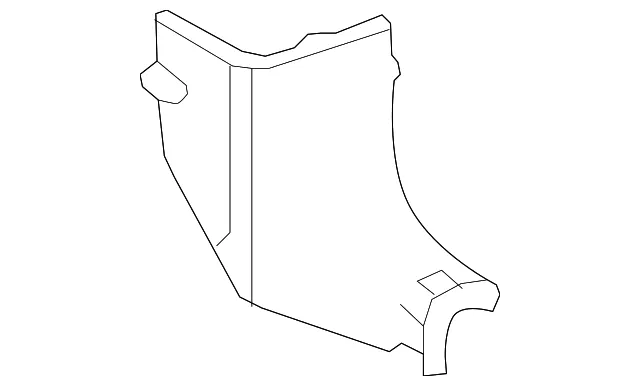 Cowl Trim - Driver's Side (LH) - Nissan (66901-7FA2B)