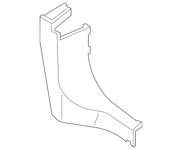 Cowl Trim - Driver's Side (LH) - Nissan (66901-9AM0B)