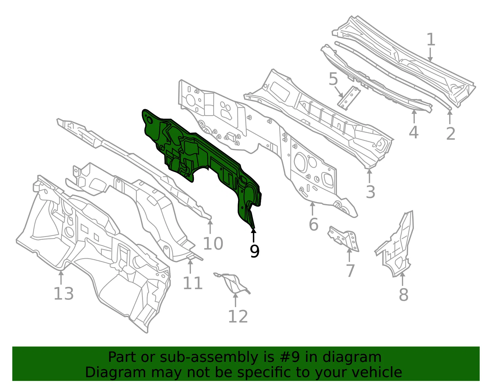 Dash Liner - Nissan (67810-7JA0A) - view 2