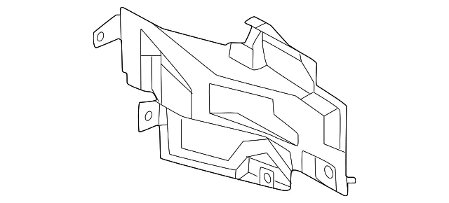 Lower Dash Insulator, Right - Nissan (67896-7LG0A)