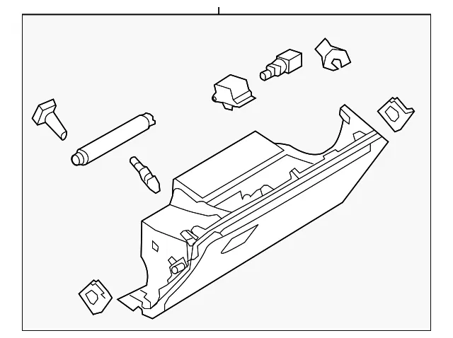 Glove Box Assembly - Nissan (68102-1LA0A)