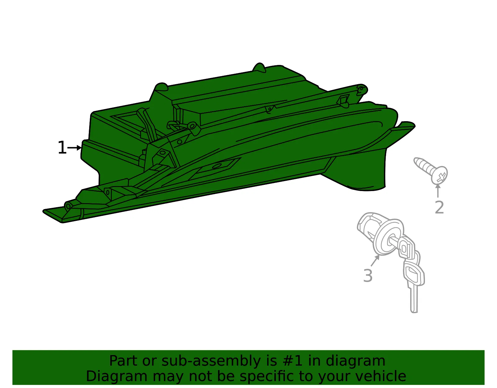Glove Box Assembly - Nissan (68102-5AA0A) - view 2