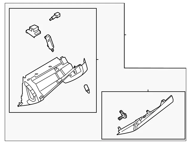 Glove Box Assembly - Nissan (68102-6RB1A)