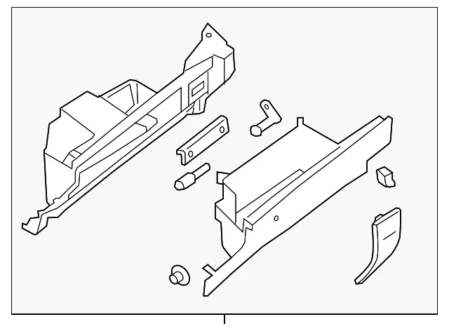 Glove Box Assembly - Nissan (68102-9FV1A)