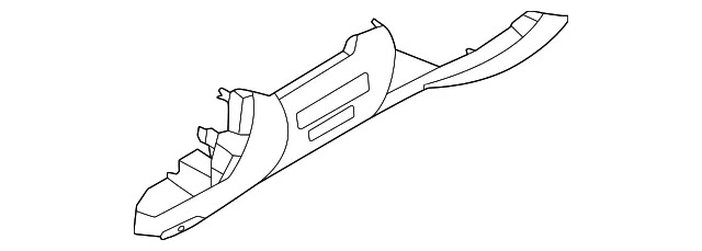 Lower Instrument Panel, Driver Side - Nissan (68106-6LB0A)
