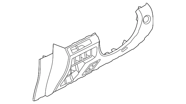 Lower Instrument Panel, Driver Side - Nissan (68106-9BU0A)