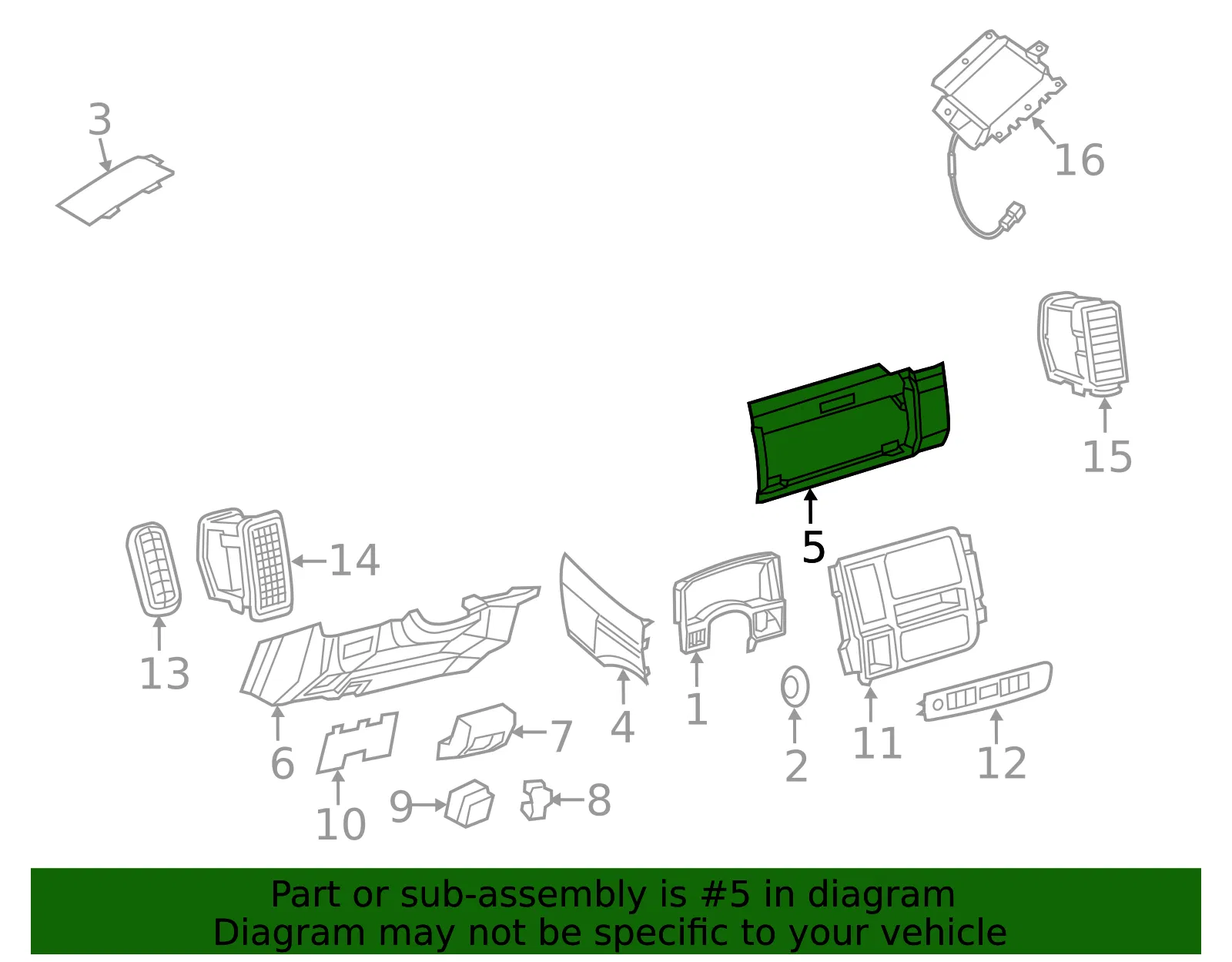 Trim Panel - Nissan (68108-1PA0A) - view 2