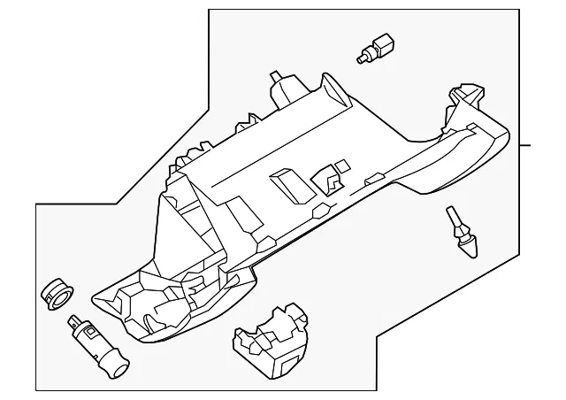 Lower Instrument Panel Cover Assembly, Assist Side - Nissan (68108-6GP0A)