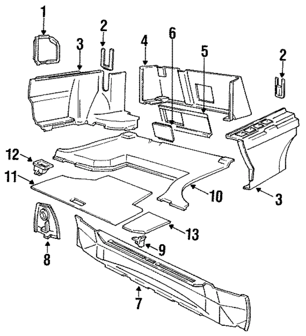 Trim Cover - Driver's Side (LH) - Volvo (6812830)
