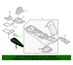 Console Panel - Nissan (68134-6GP0A) - view 4