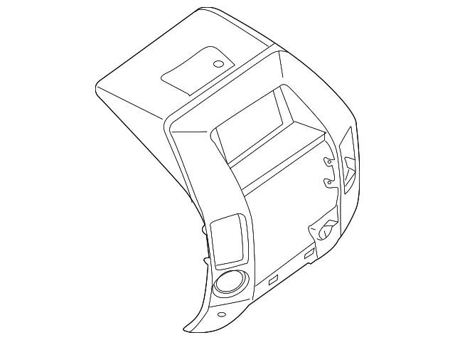 Instrument Panel Bezel - Nissan (68257-9FD3B) - view 2