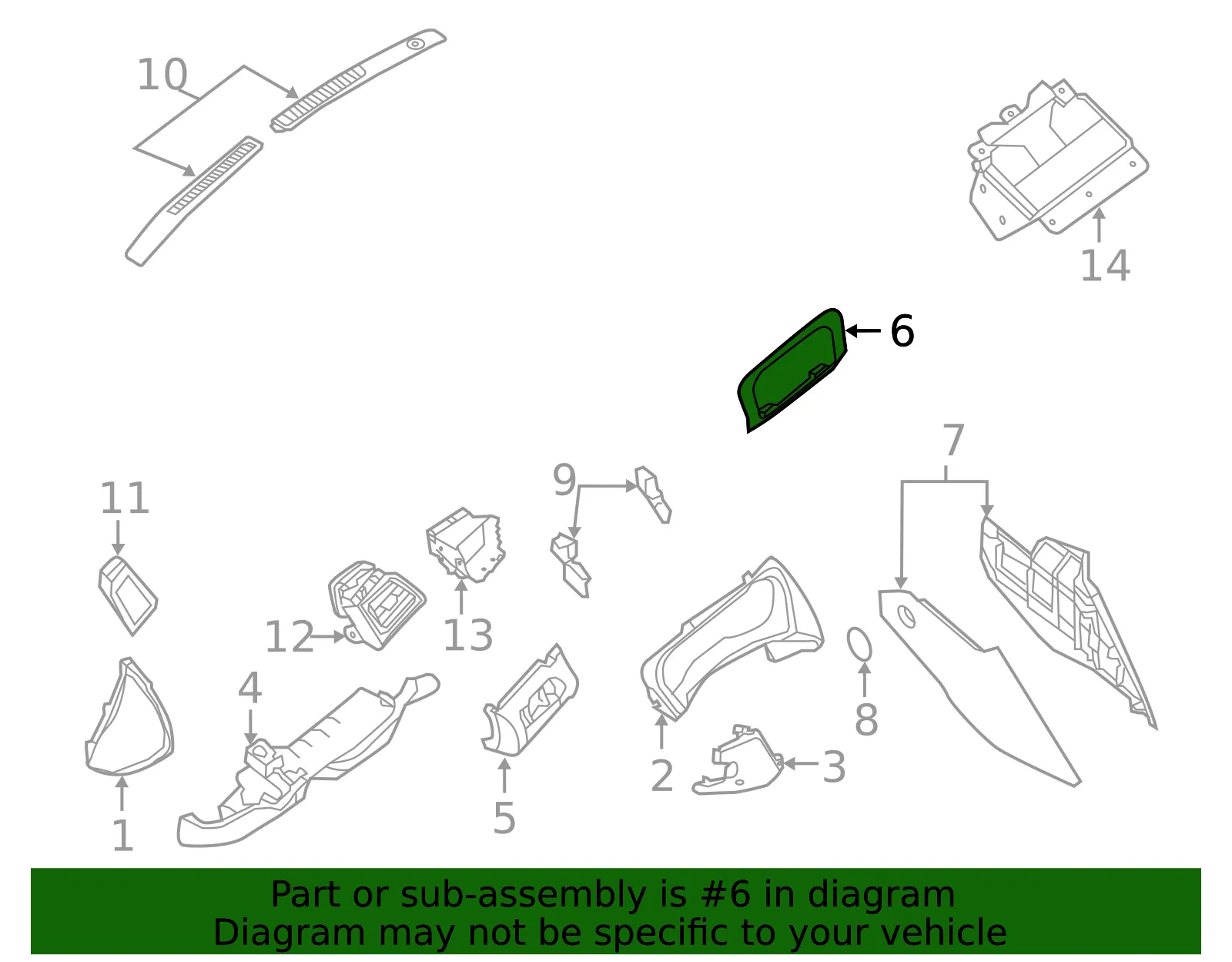 Instrument Panel Bezel - Nissan (68260-4AT0A) - view 2