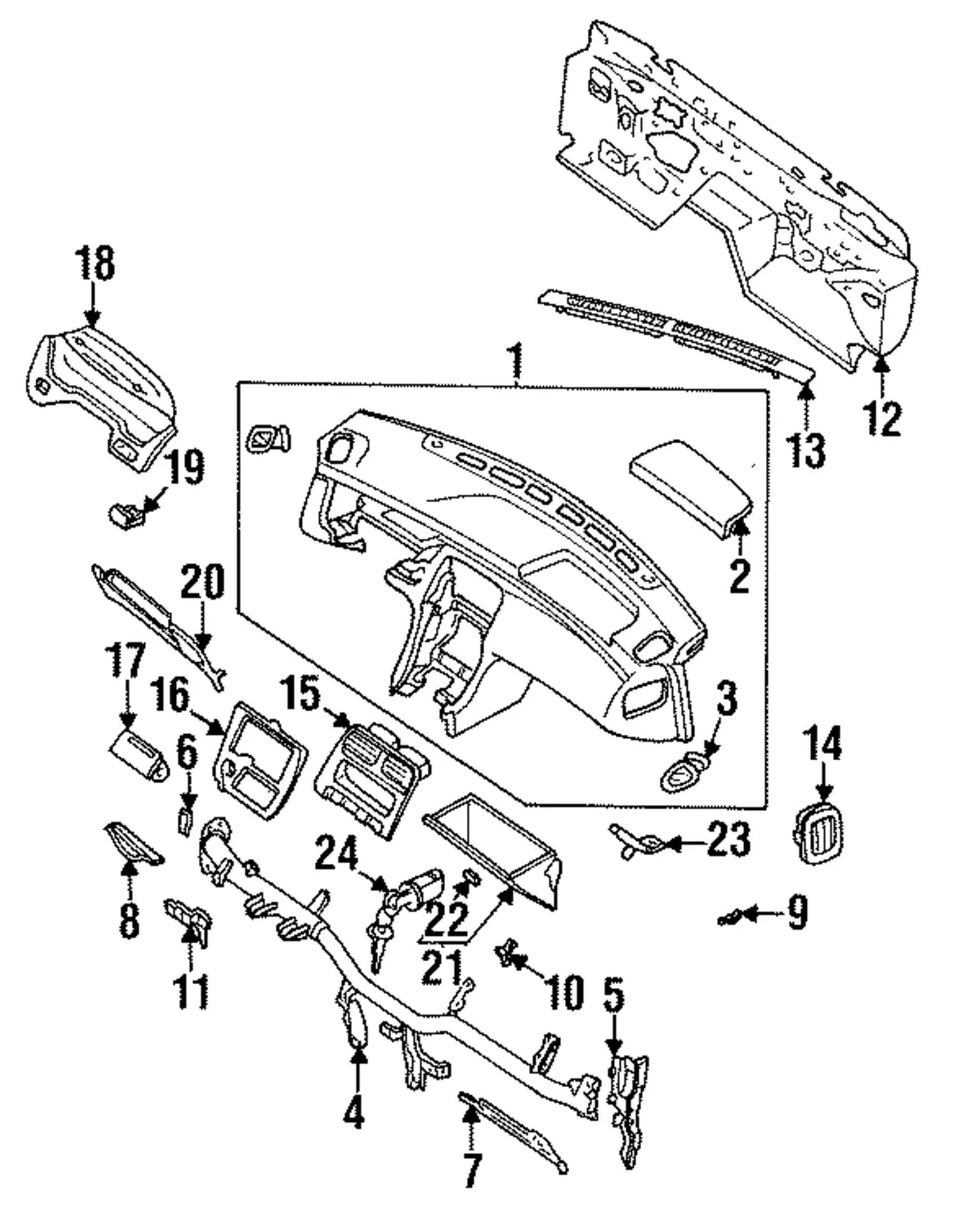 Trim Panel - Nissan (68260-70F20) - view 2