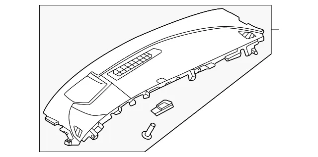 Instrument Panel Trim Panel - Nissan (68310-5MP3A)