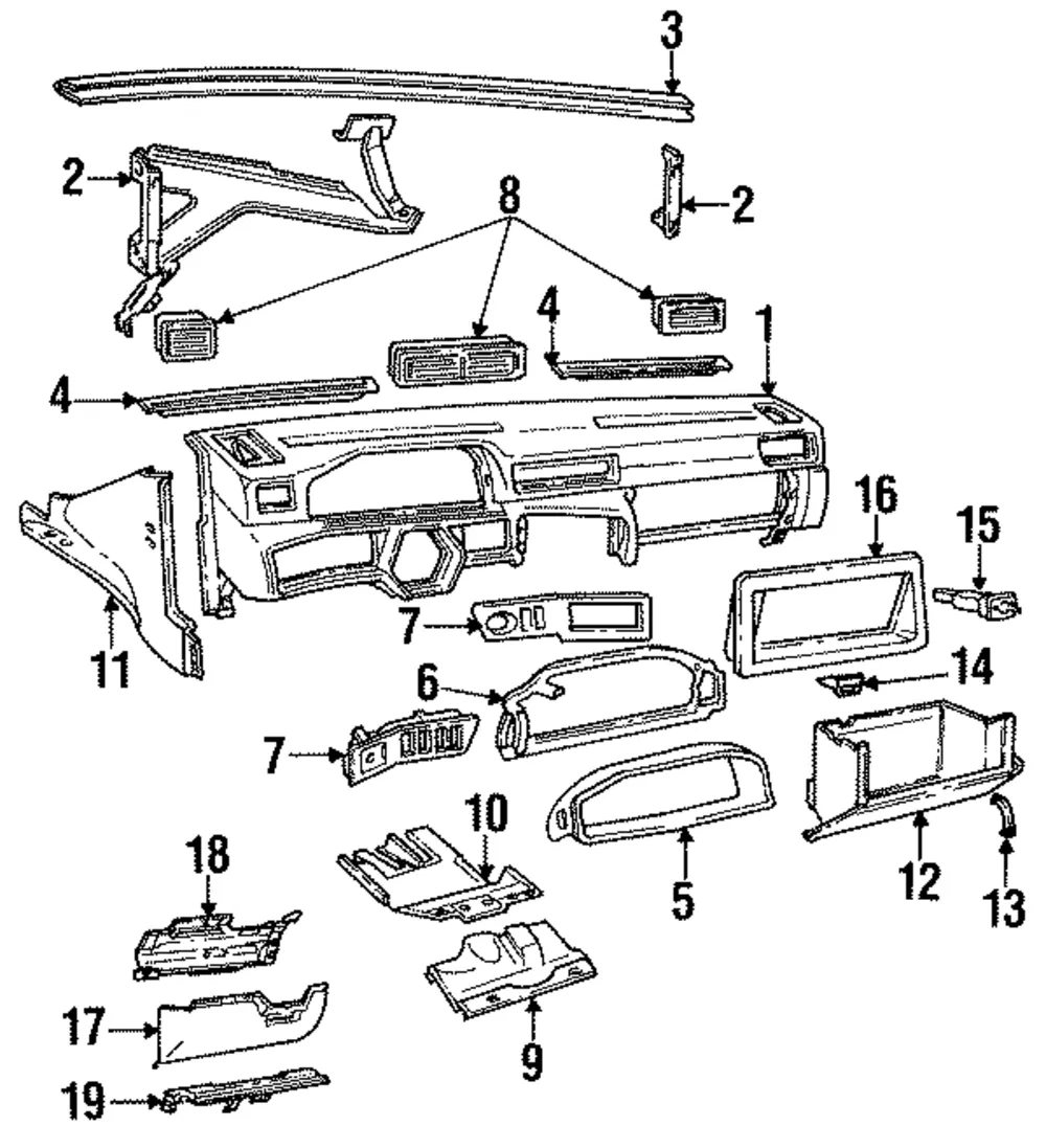Glove Box - Volvo (6840699)