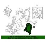 Seat Back Panel - Volvo (6841857) - view 4