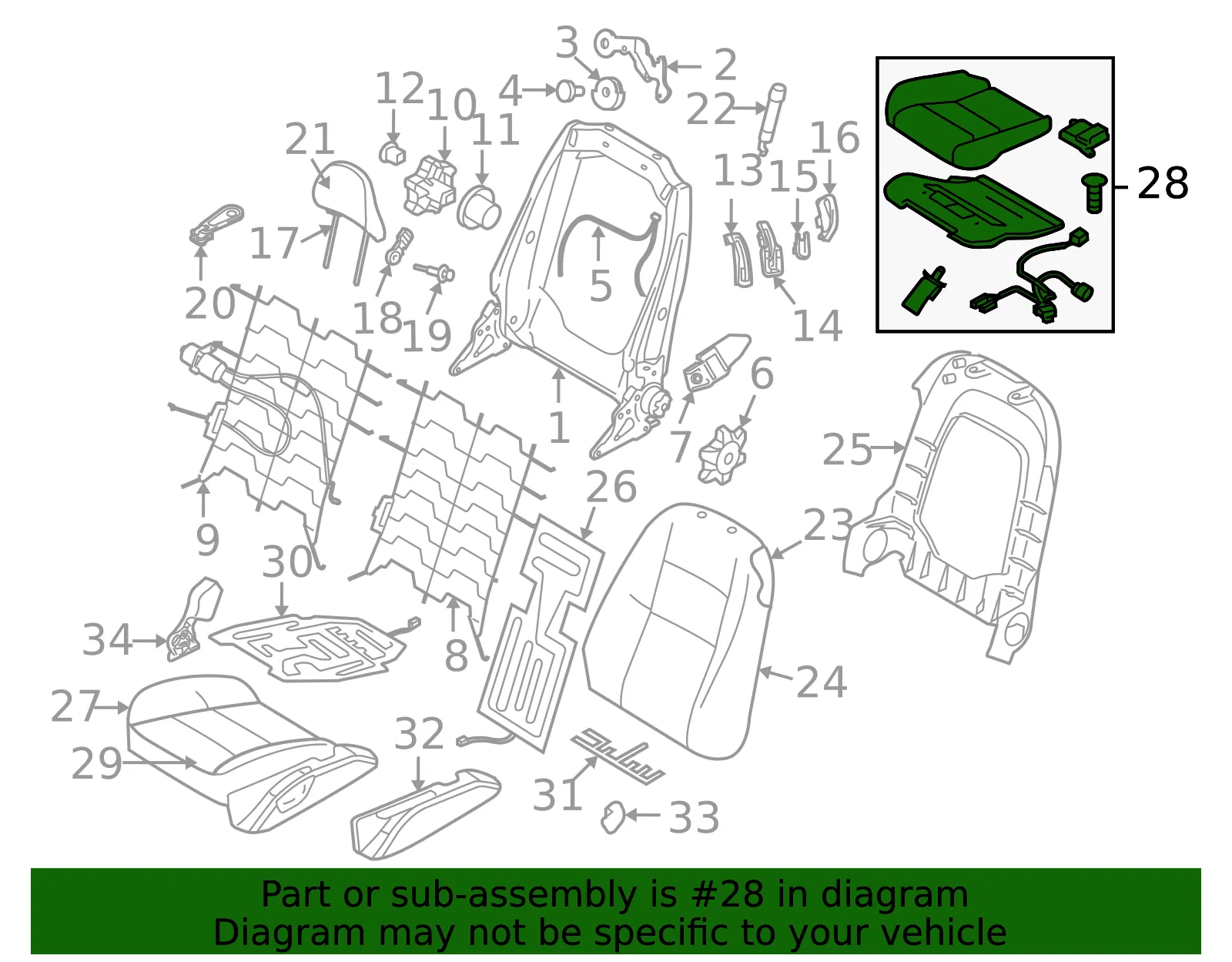 Seat Cushion - Volvo (6841913) - view 2