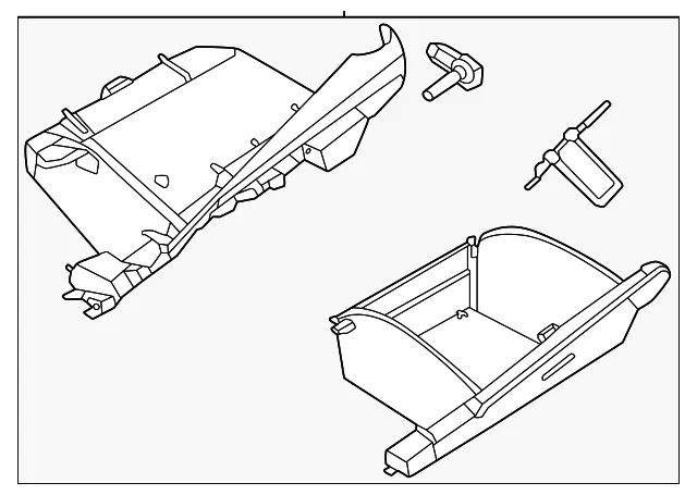 Glove Box Assembly - Nissan (68500-5EE1A)