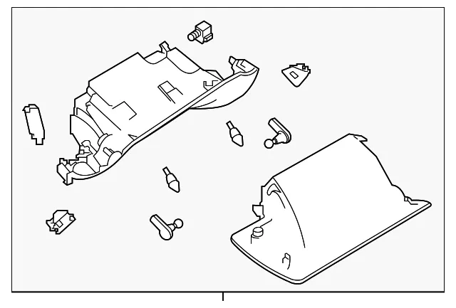 Glove Box Assembly - Nissan (68500-9HB0B)