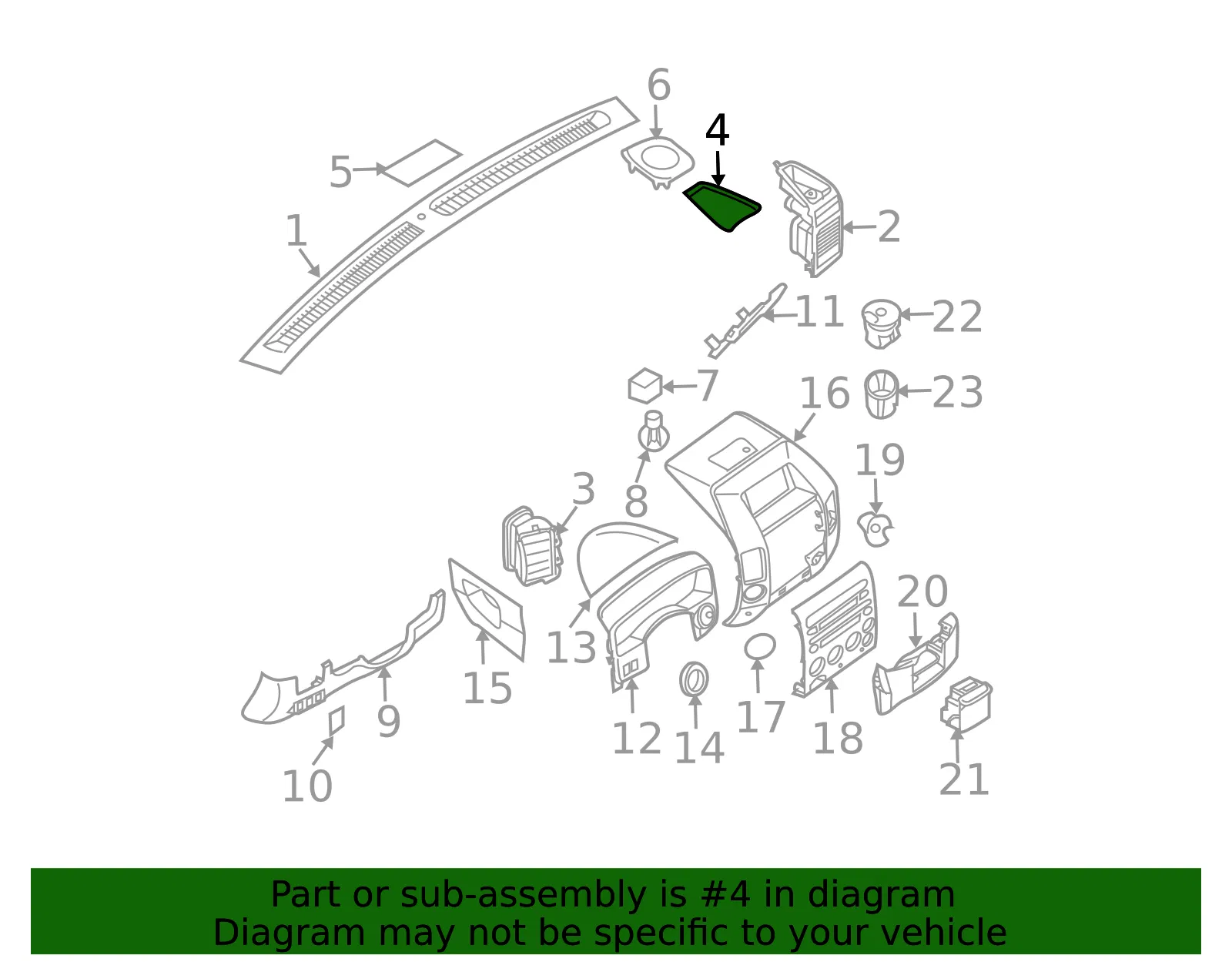 Mat - Nissan (68532-9FD0A) - view 3