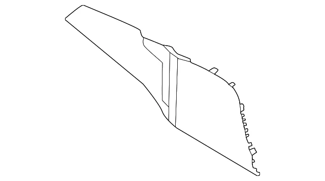 Lower Instrument Panel Cover Assembly, Left Hand - Nissan (68921-6LB0A)