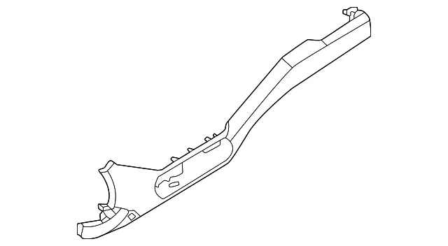 Lower Instrument Panel Cover Assembly, Right-Hand - Nissan (68922-6LB0A)