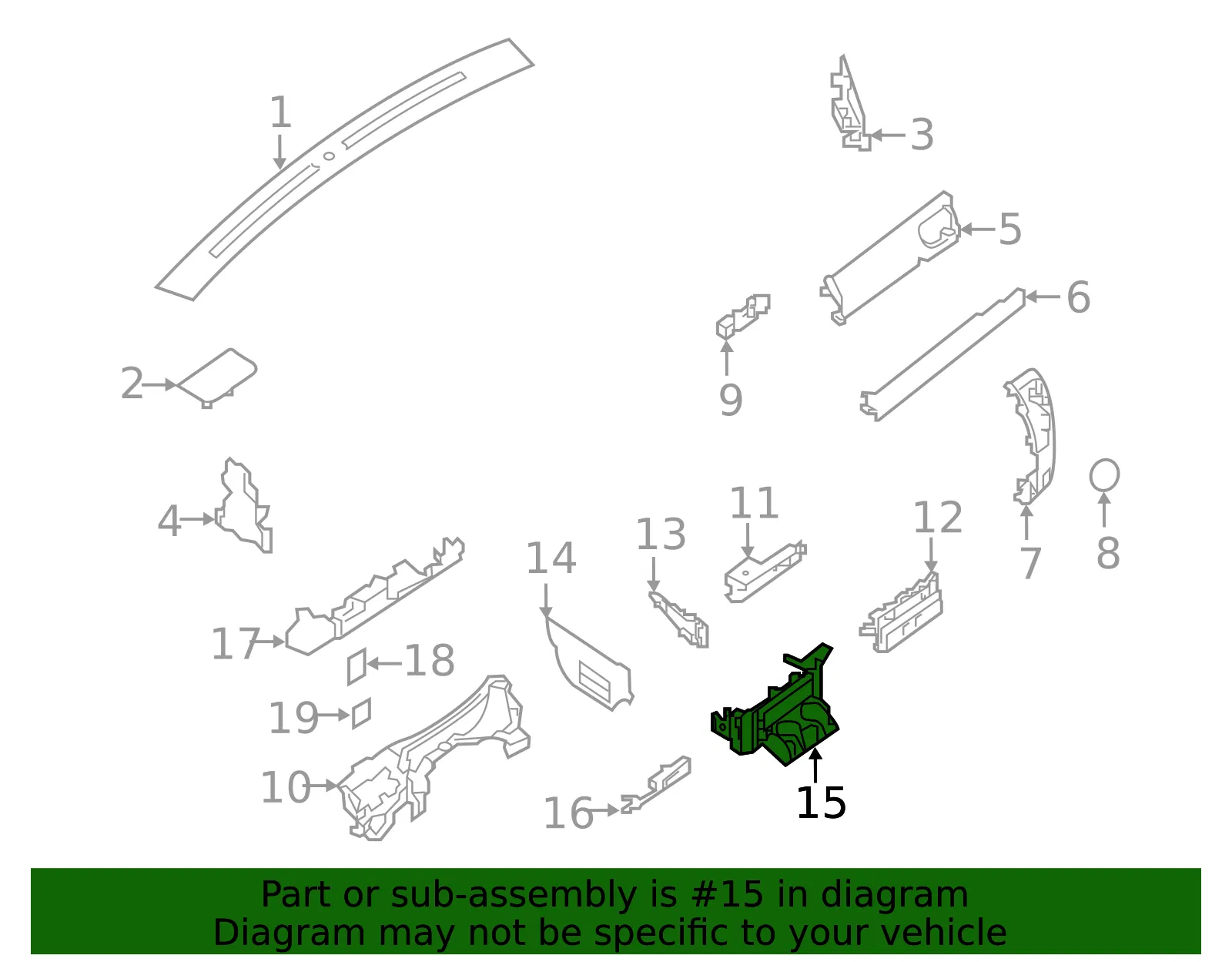 Instrument Panel Cover - Nissan (68922-EZ00A) - view 2