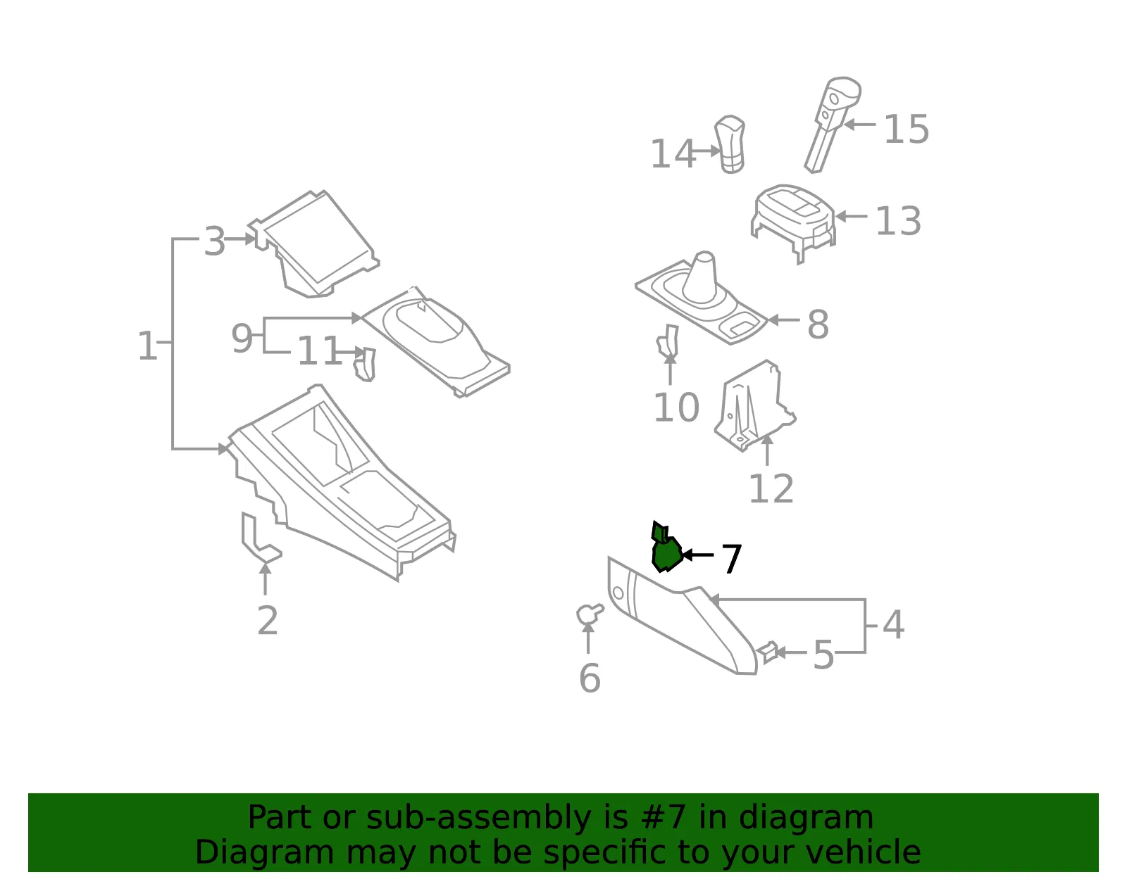 Side Trim Bracket - Passenger Side (RH) - Nissan (68925-EL00A) - view 2