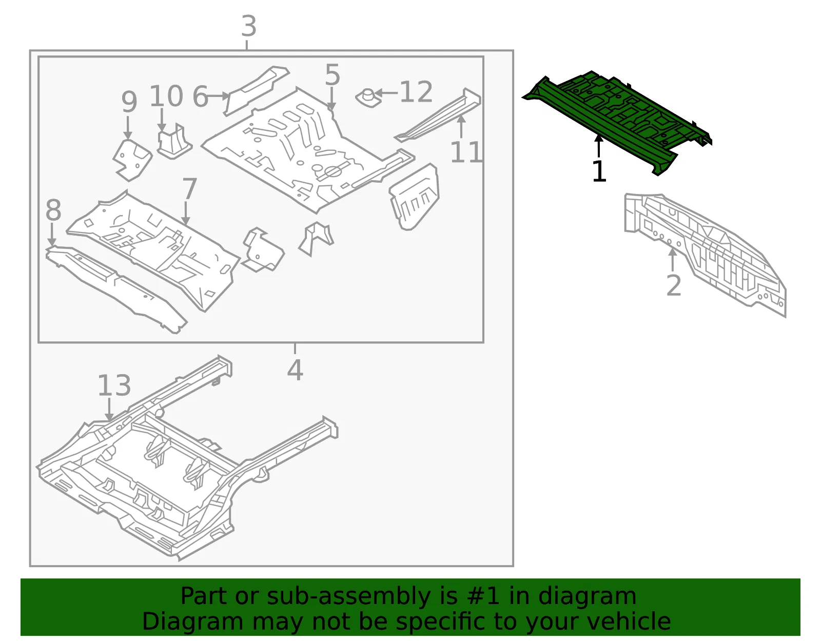 Package Tray - Kia (69300-1M020) - view 2