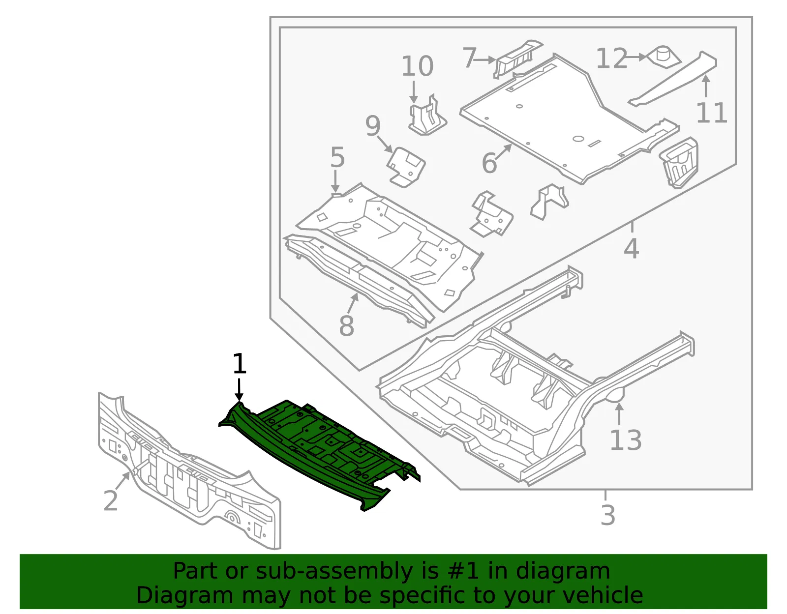 Package Tray - Kia (69300-1M200) - view 2