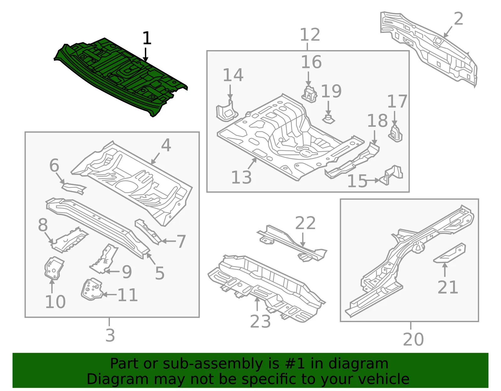 Package Tray - Kia (69300-A7000) - view 2
