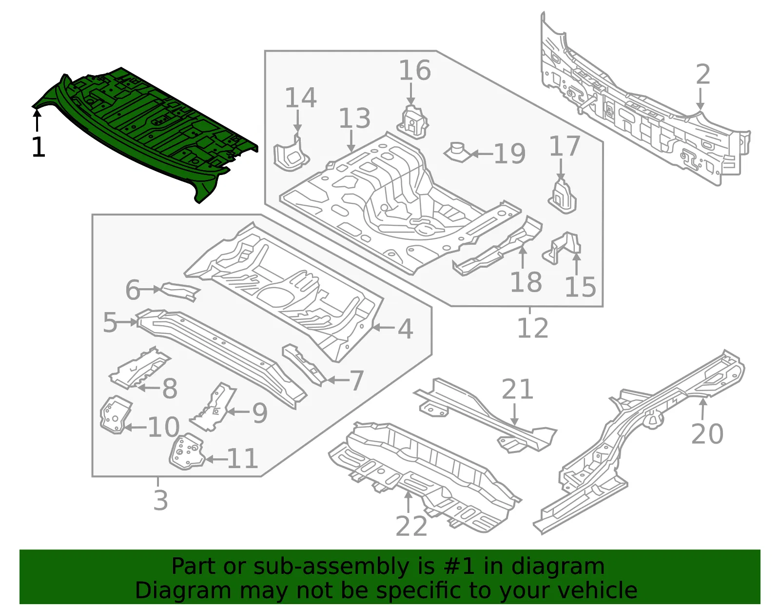 Package Tray - Kia (69300-A7200) - view 2