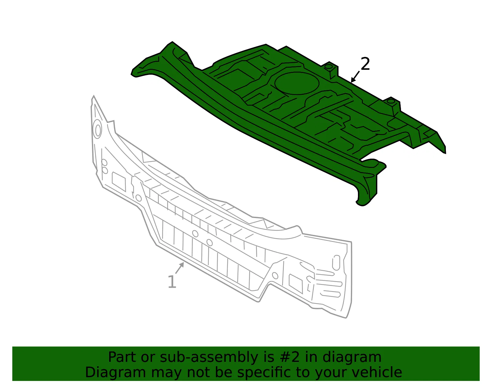 Package Tray - Kia (69300-F6050) - view 2