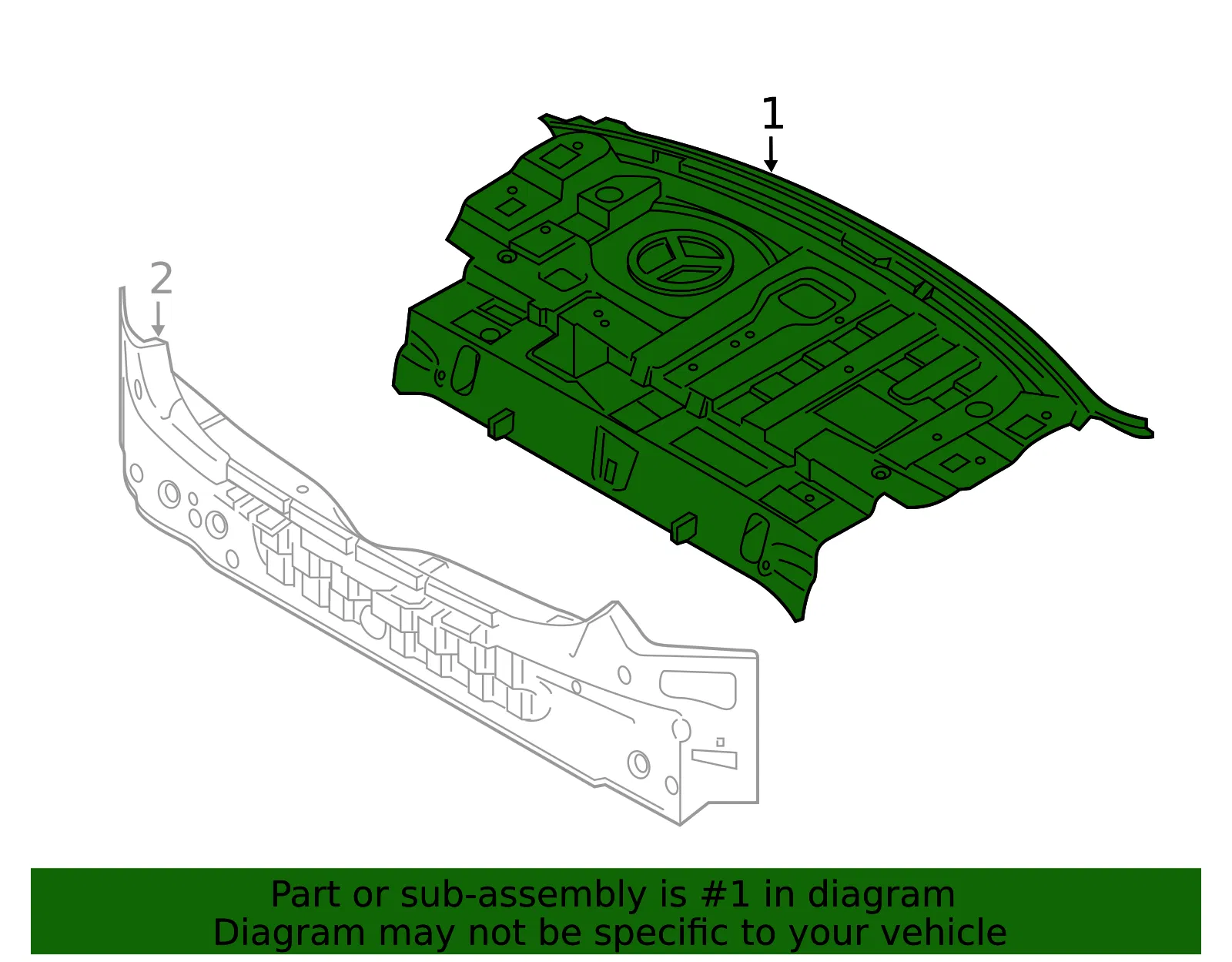 Package Tray - Kia (69300-M7010) - view 2