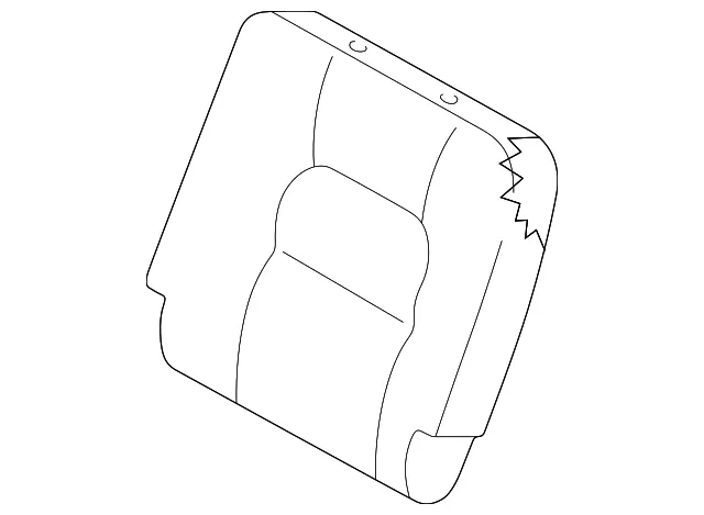 Seat Back - Driver's Side (LH) - Kia (6K54J-57530442)