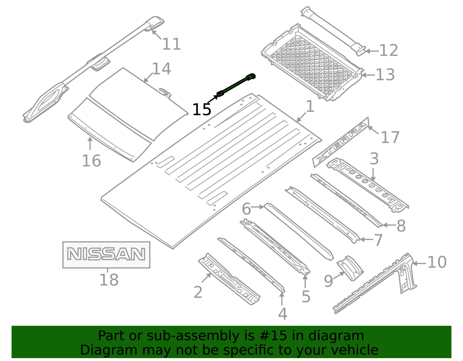 Right Finisher Bracket - Nissan (738C6-EA00B) - view 2