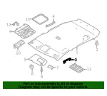 Headlining Bracket - Nissan (73980-3NA0A) - view 4