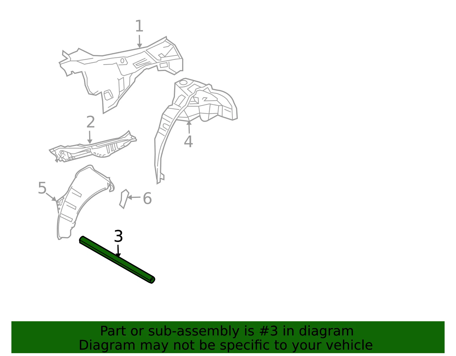Seat Track Support - Nissan (76730-1EA2A) - view 2