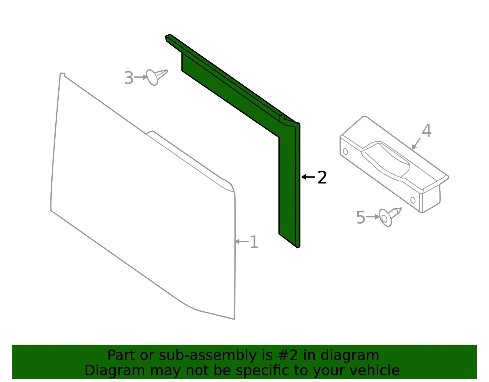 Back Panel Trim Insulator - Nissan (79172-9FV0A) - view 2